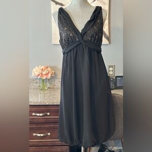 Jonathan Martin Chiffon with Lace Size 12 Evening Dress Cocktail Dress Wedding